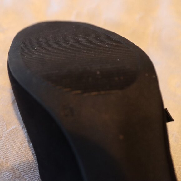 Lauren Blakwell Black Velvet Strappy High Heel Dress Shoe Size 8.5 - Picture 9 of 11